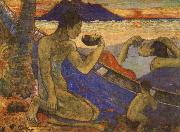 Paul Gauguin The Dug-Out painting